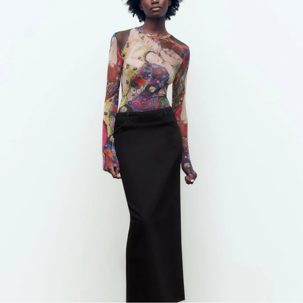 Zara Limited Edition The Virgin Gustav Klimt Long Sleeve Bodysuit - Picture 8 of 9